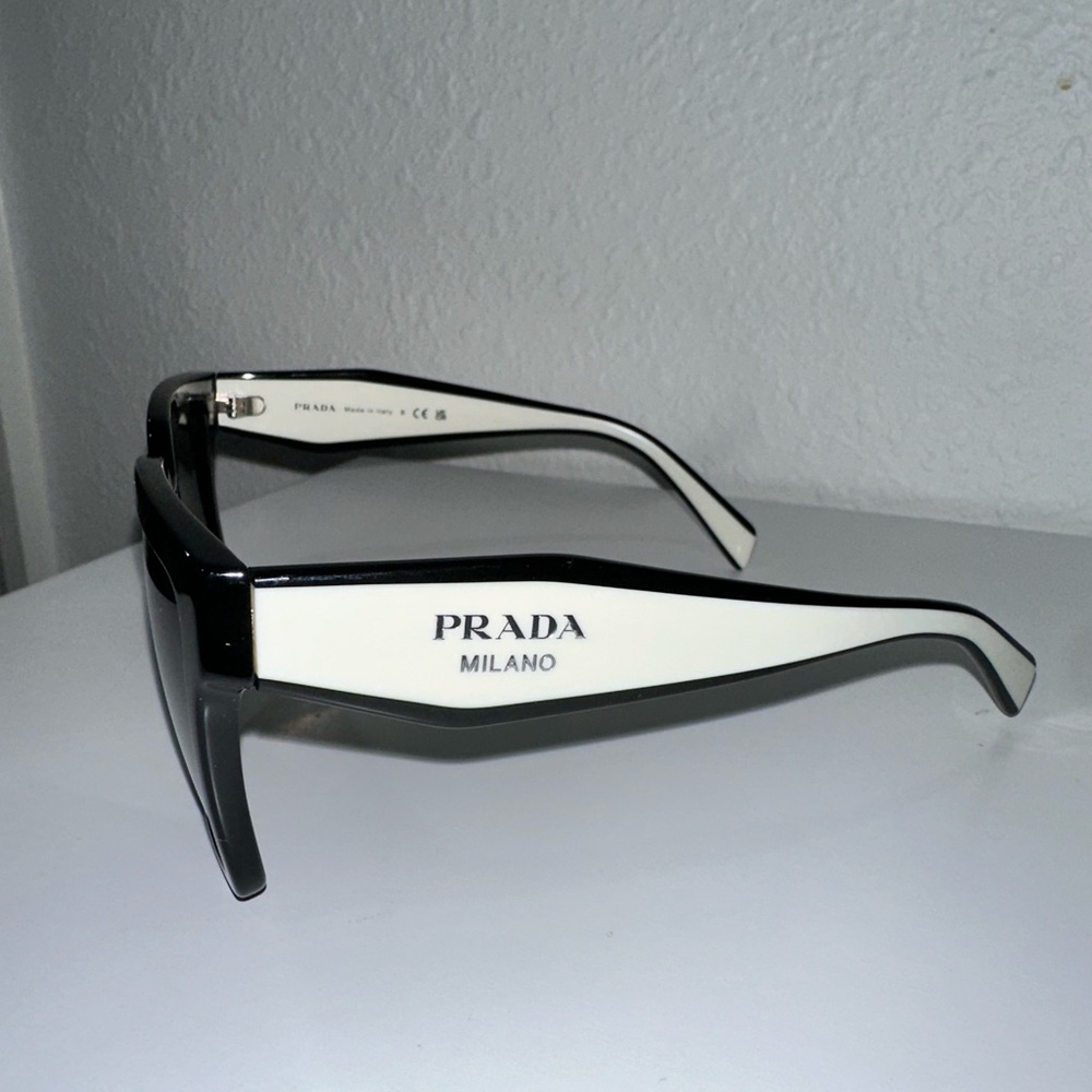 Prada Black and White Sunglasses